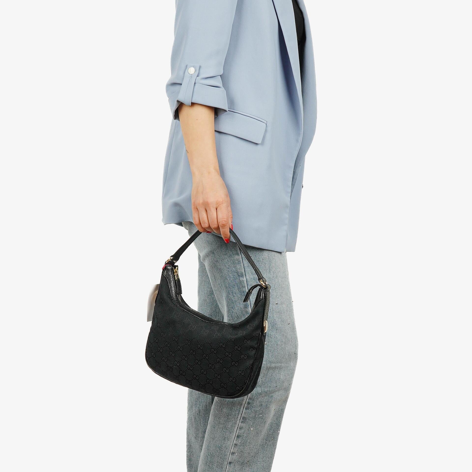 Gucci Hobo Schultertasche aus navy GG Canvas