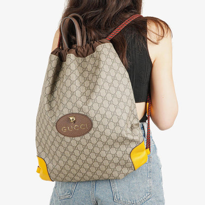 Gucci Neo Vintage Drawstring Rucksack mit Henkel
