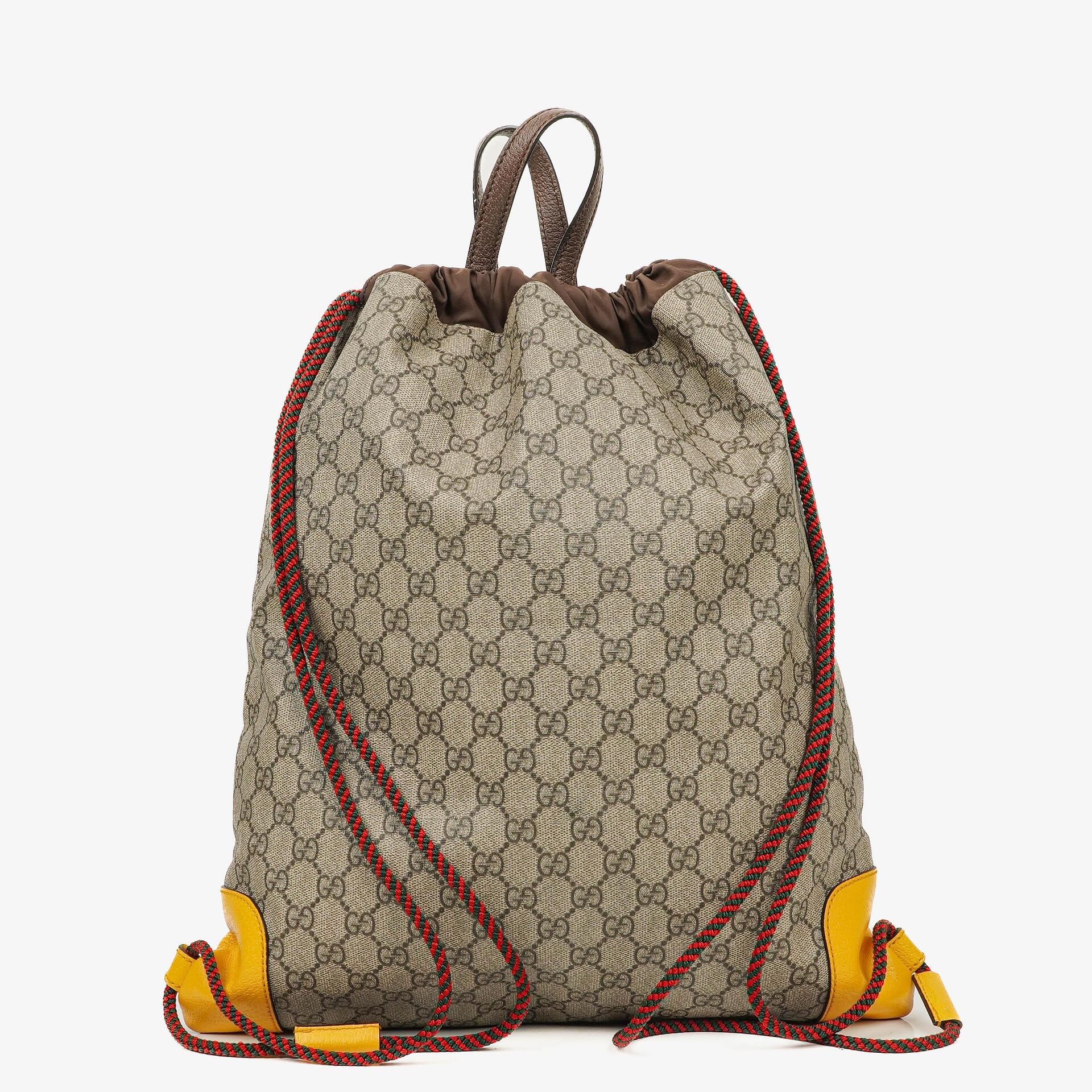 Gucci Neo Vintage Rucksack mit Kordelzug und Henkel