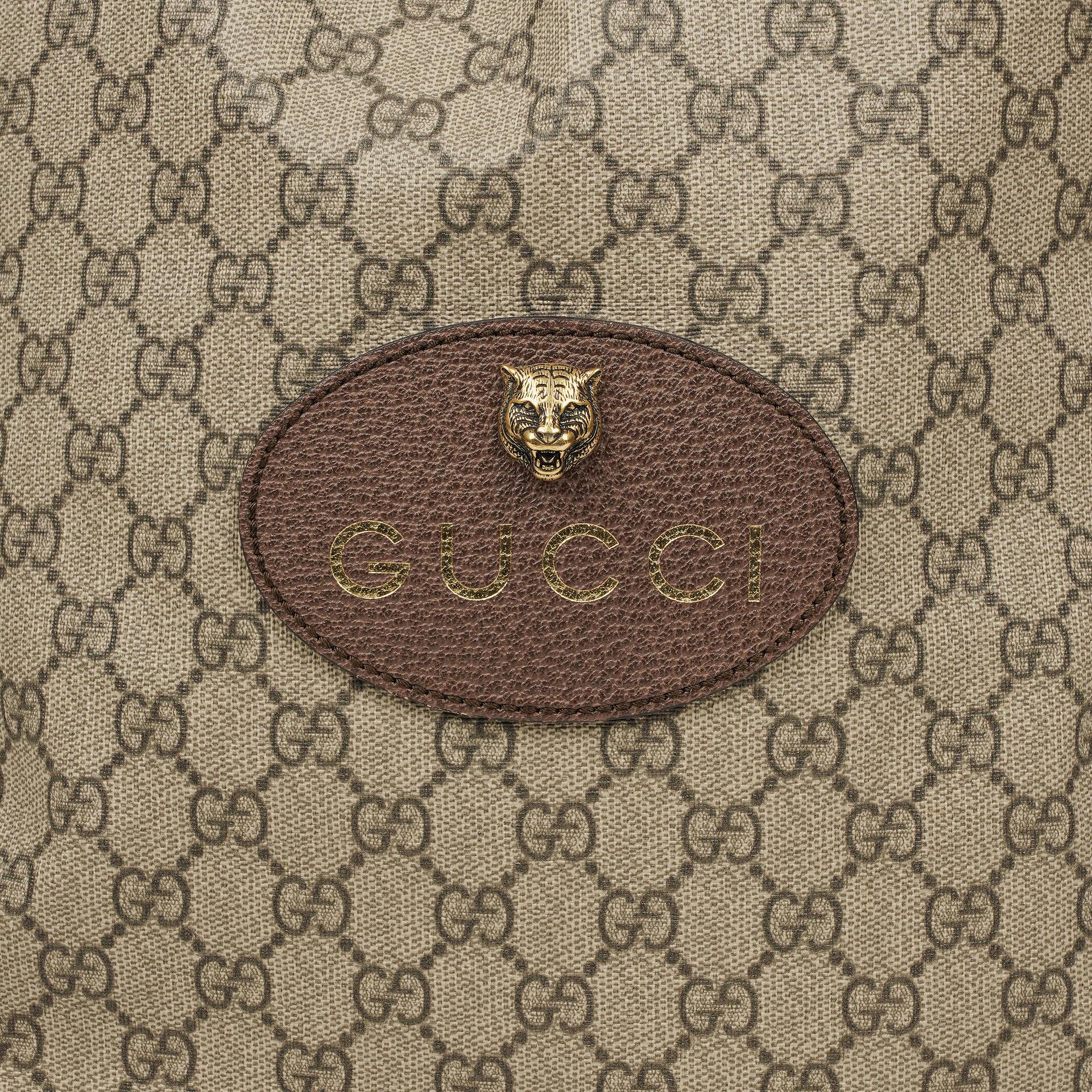 Gucci Neo Vintage Rucksack mit Kordelzug und Henkel