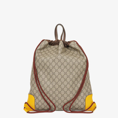 Gucci Neo Vintage Rucksack mit Kordelzug und Henkel