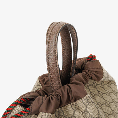 Gucci Neo Vintage Rucksack mit Kordelzug und Henkel