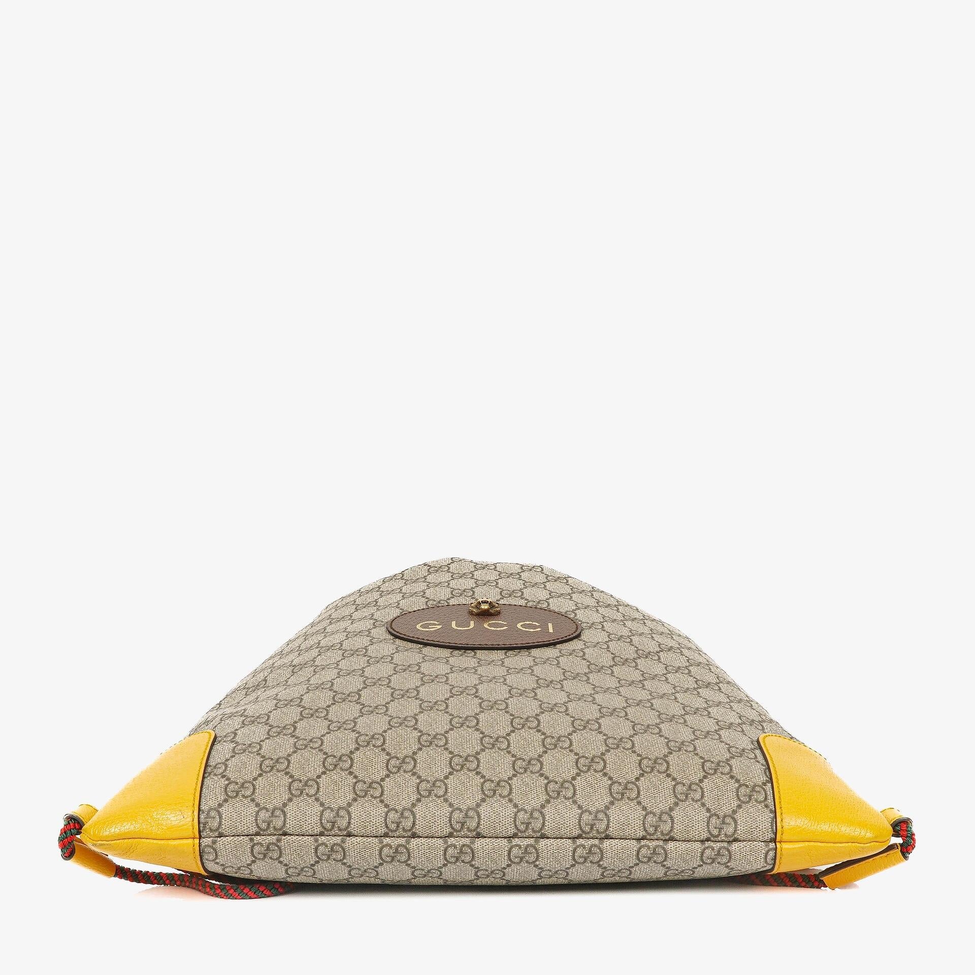 Gucci Neo Vintage Rucksack mit Kordelzug und Henkel