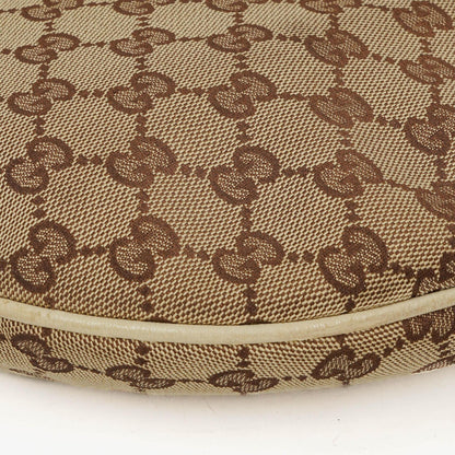 Gucci New Britt mittelgroße Halbmond-Hobo-Tasche mit Monogramm