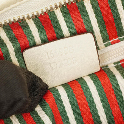 Gucci New Britt mittelgroße Halbmond-Hobo-Tasche mit Monogramm