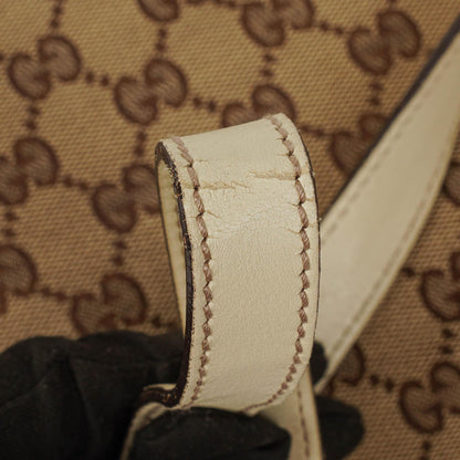 Gucci New Britt mittelgroße Halbmond-Hobo-Tasche mit Monogramm