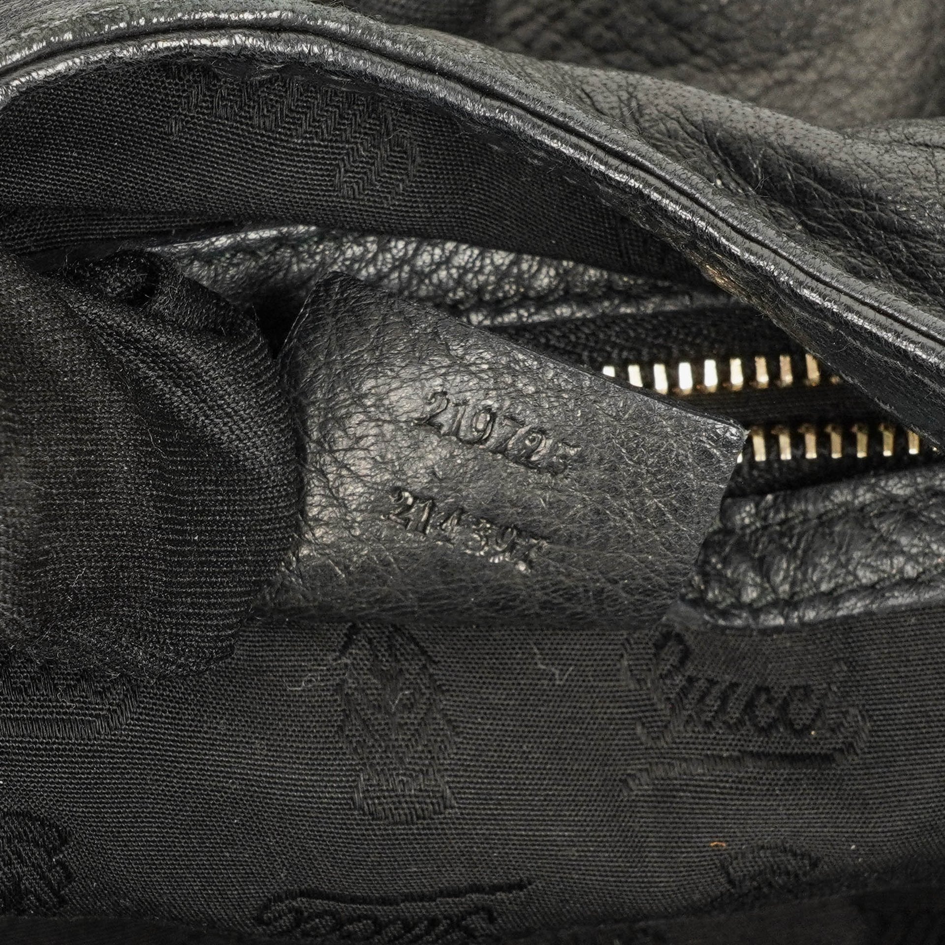 Gucci New Jackie Tasche aus schwarzem genarbtem Leder