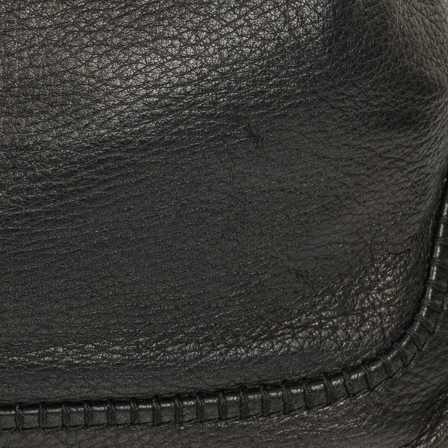 Gucci New Jackie Tasche aus schwarzem genarbtem Leder