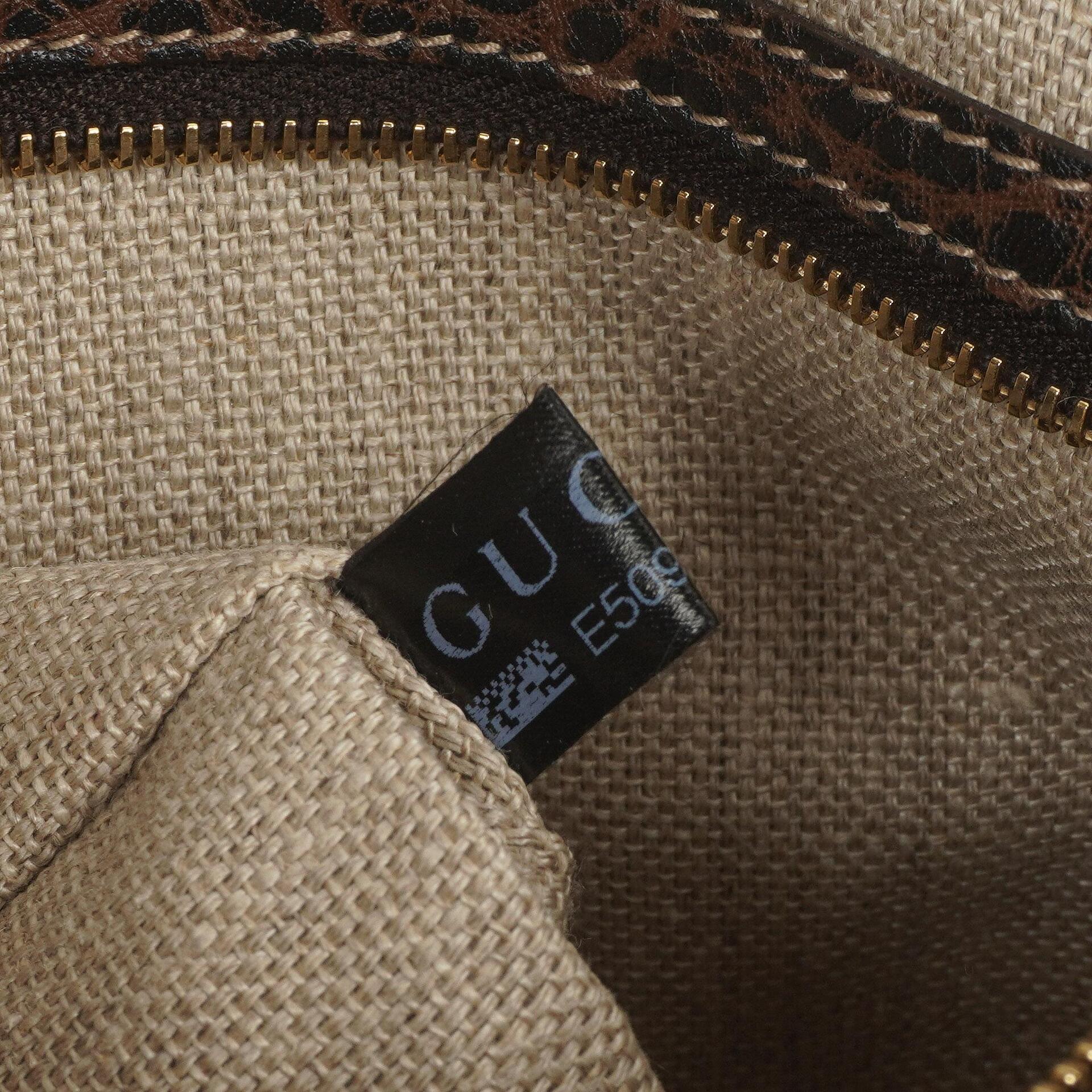 Gucci New Jackie Medium Hobo Bag GG Monogram Braun
