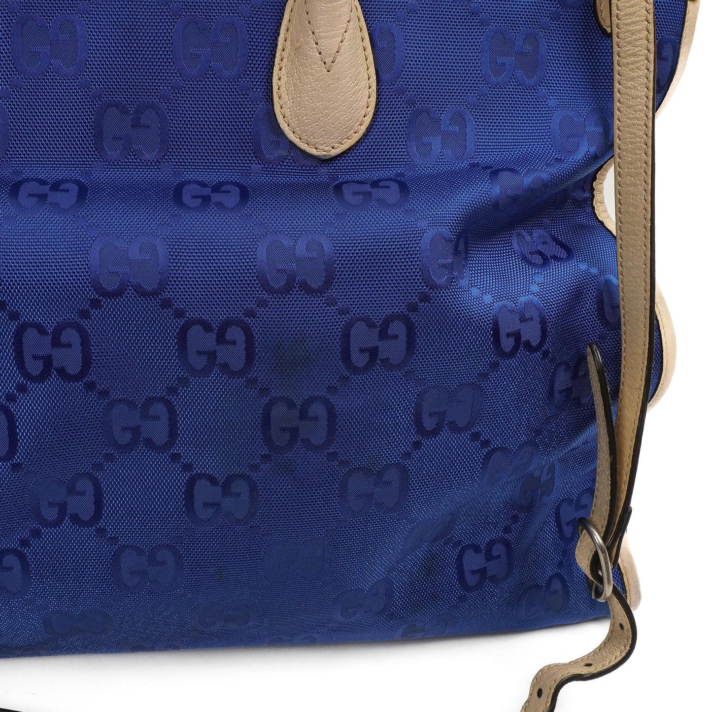 Gucci Off The Grid Tote Tasche Orient Blau GG Econyl Nylon Monogram Groß