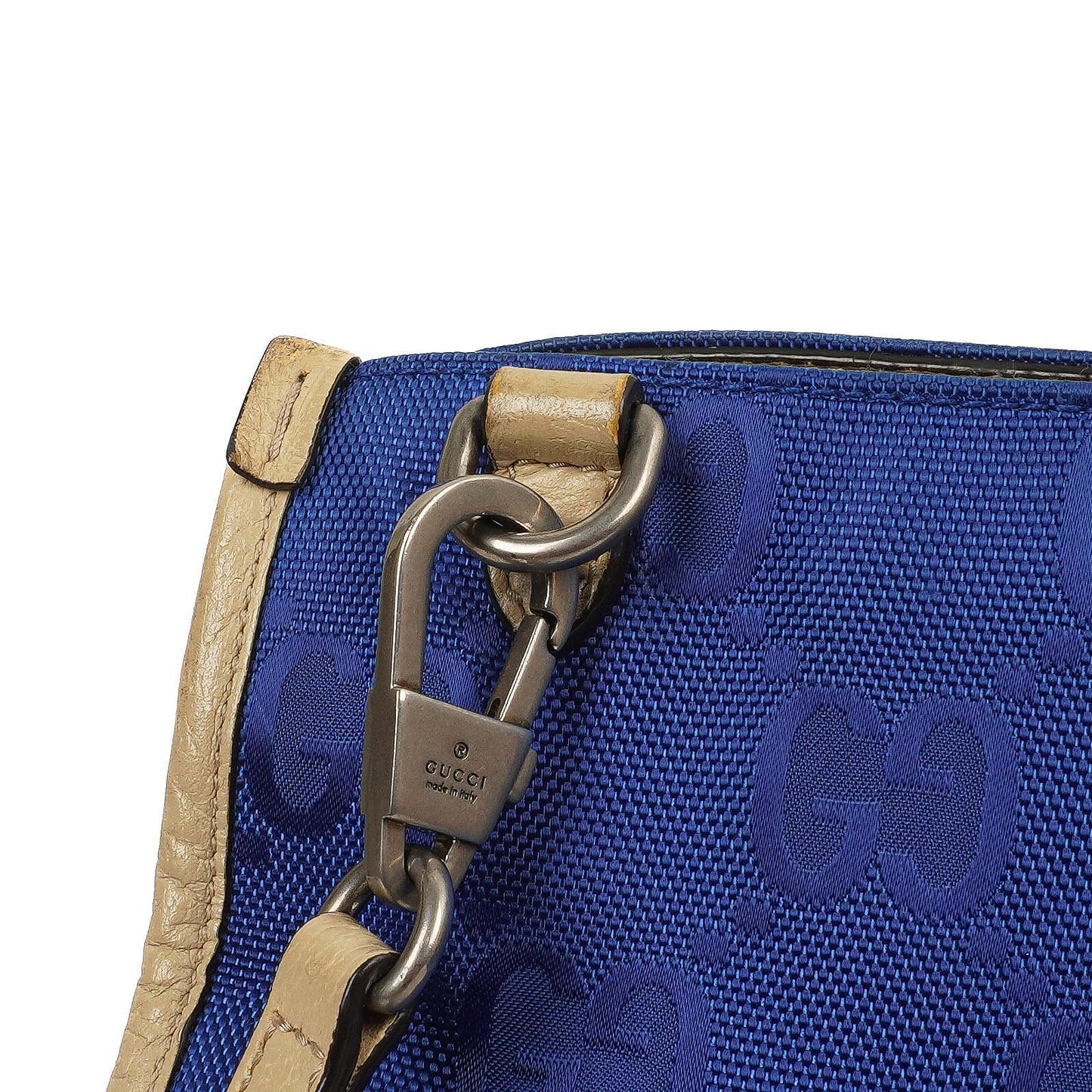 Gucci Off The Grid Tote Tasche Orient Blau GG Econyl Nylon Monogram Groß