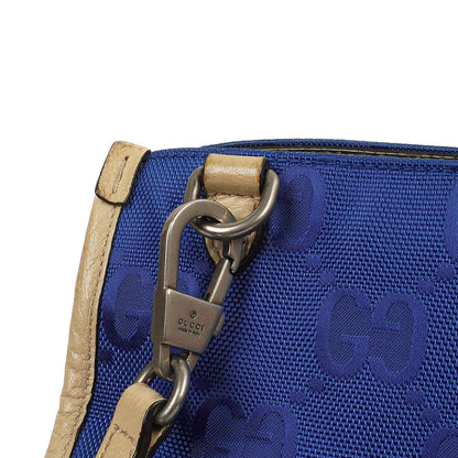Gucci Off The Grid Tote Tasche Orient Blau GG Econyl Nylon Monogram Groß
