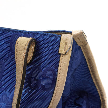 Gucci Off The Grid Tote Tasche Orient Blau GG Econyl Nylon Monogram Groß