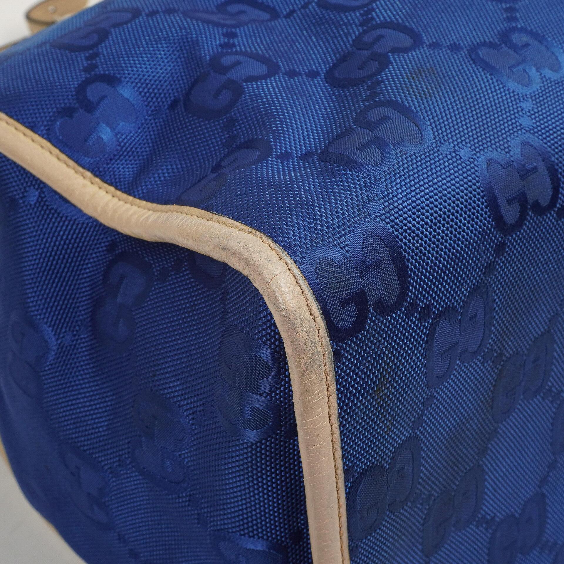 Gucci Off The Grid Tote Tasche Orient Blau GG Econyl Nylon Monogram Groß