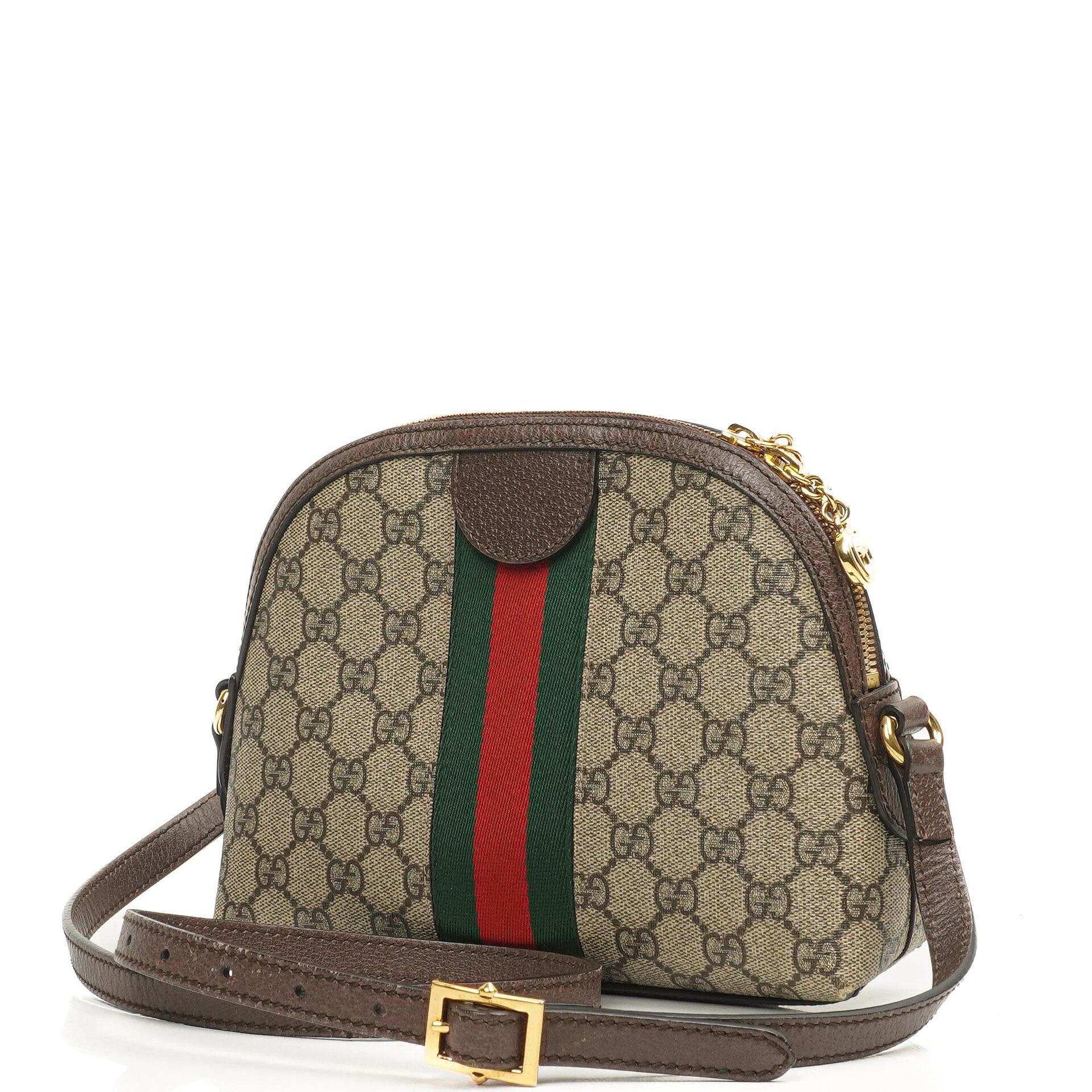 Gucci Ophidia Dome Kleine Web GG Supreme Monogram Schultertasche