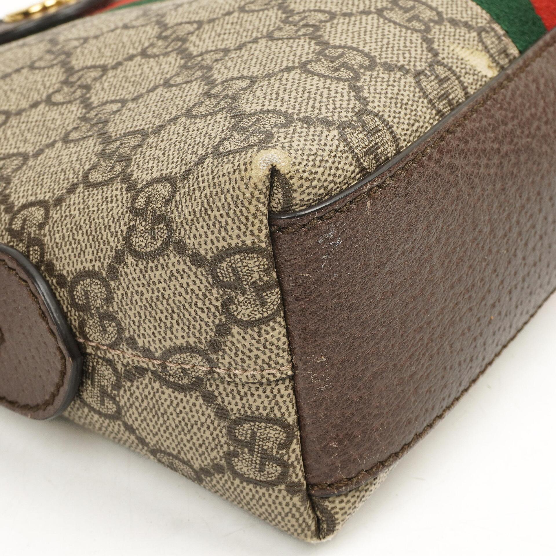 Gucci Ophidia Dome Kleine Web GG Supreme Monogram Schultertasche