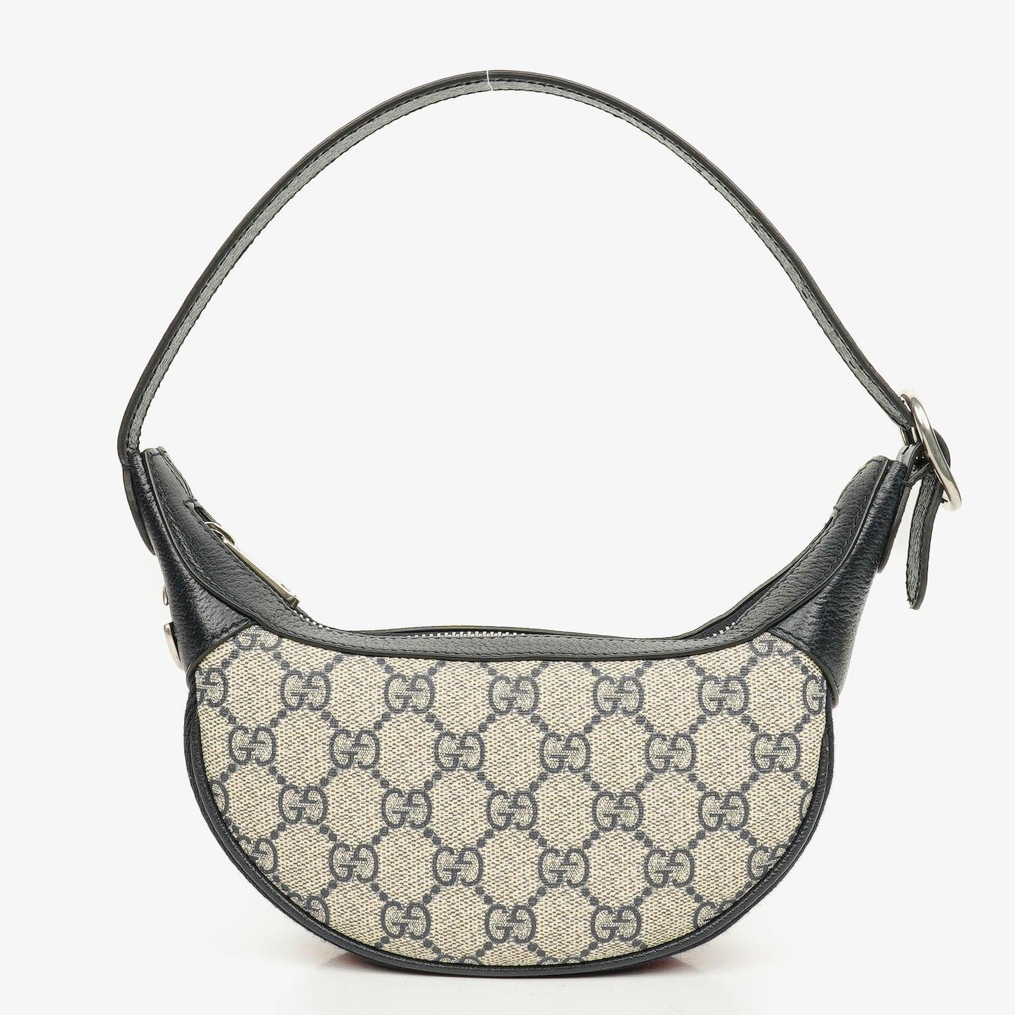 Gucci Ophidia GG Supreme Mini Tasche aus Canvas und navyblauem Leder