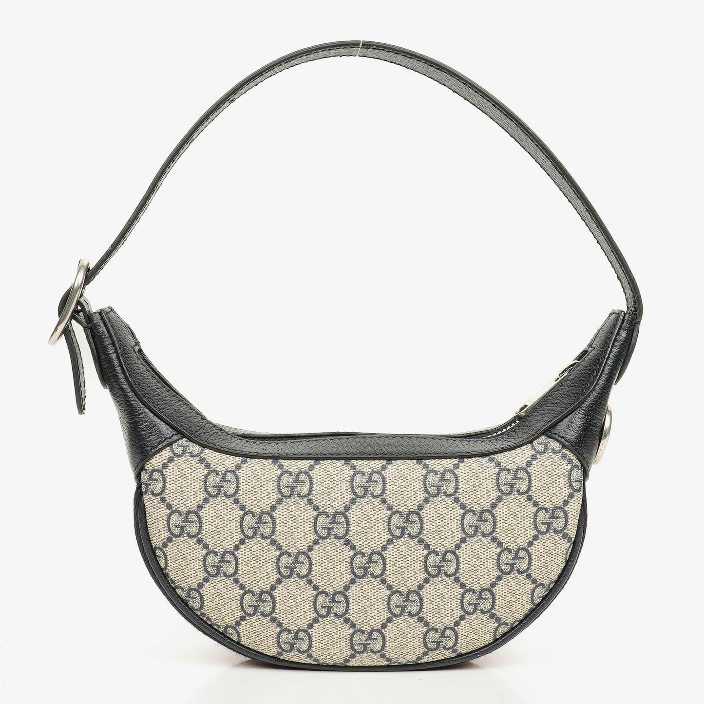 Gucci Ophidia GG Supreme Mini Tasche aus Canvas und navyblauem Leder