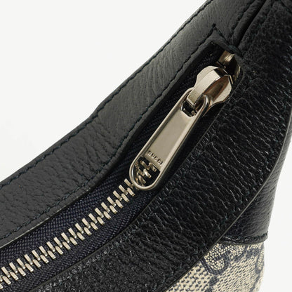 Gucci Ophidia GG Supreme Mini Tasche aus Canvas und navyblauem Leder