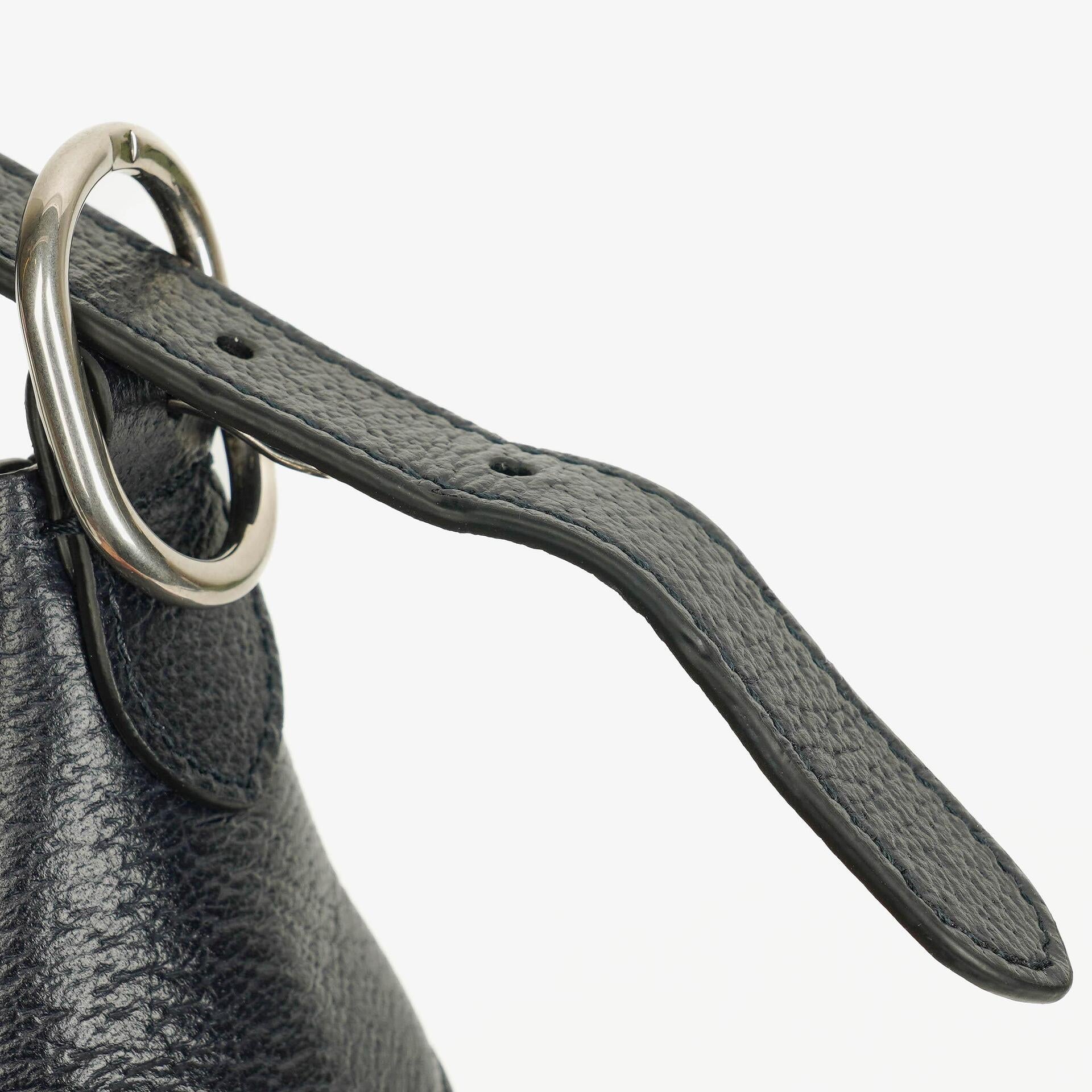 Gucci Ophidia GG Supreme Mini Tasche aus Canvas und navyblauem Leder