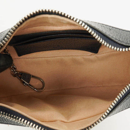 Gucci Ophidia GG Supreme Mini Tasche aus Canvas und navyblauem Leder
