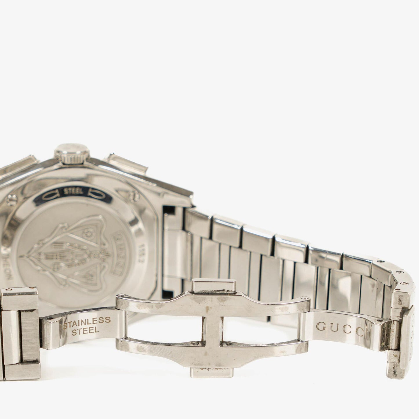 Gucci Pantheon Chronograph aus Edelstahl