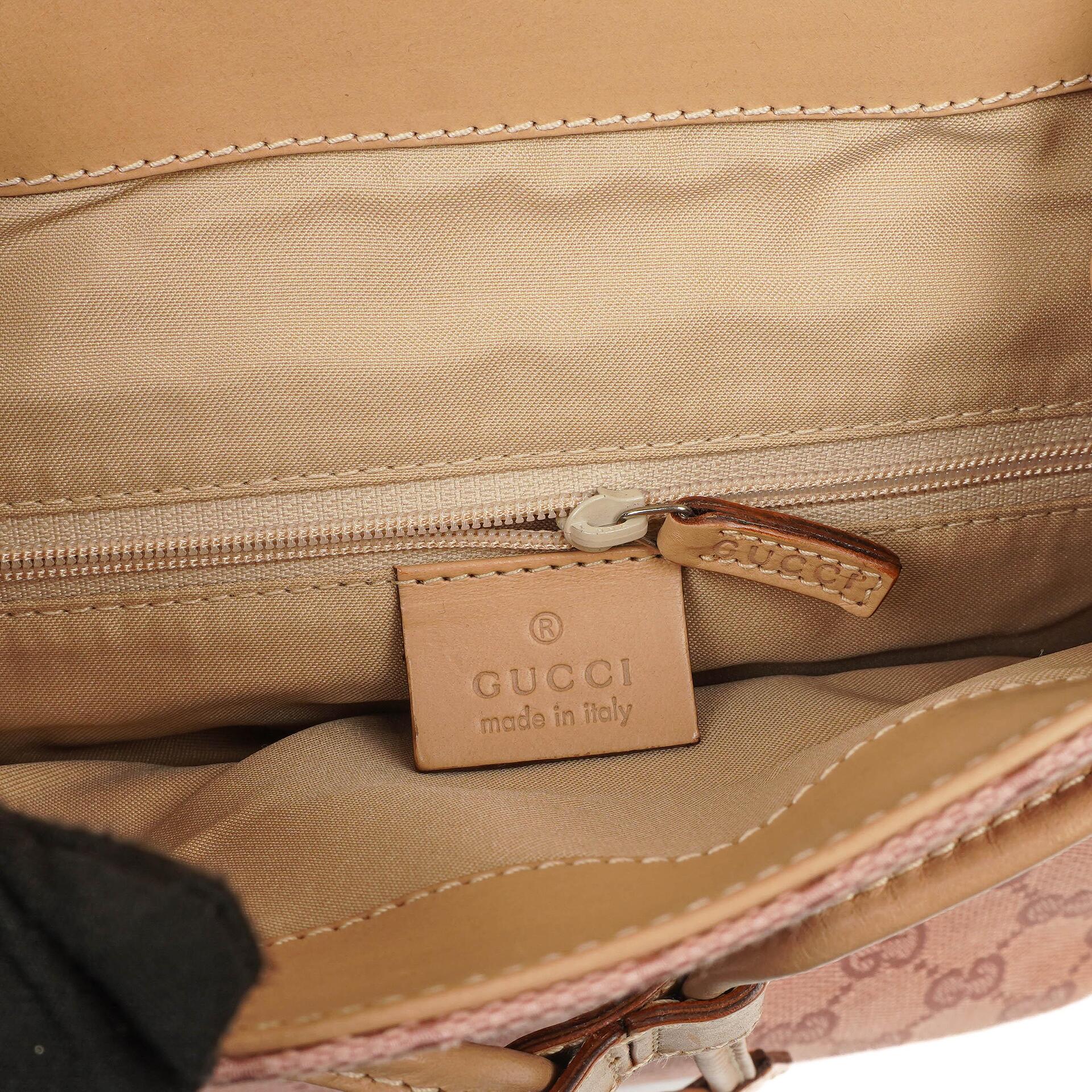 Gucci Pink GG Canvas Monogram Rucksack
