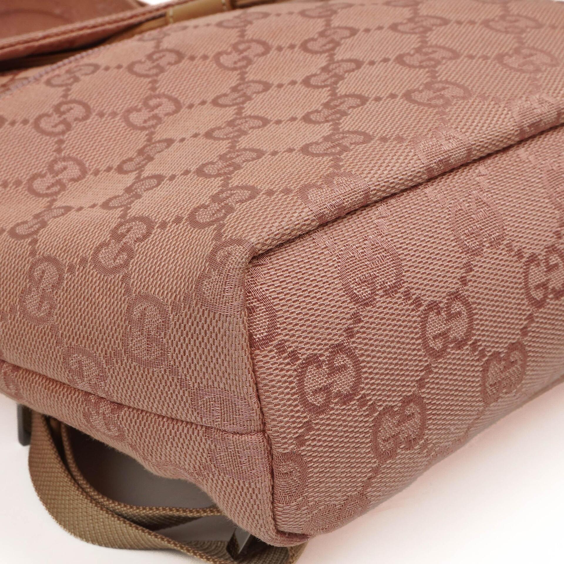 Gucci Pink GG Canvas Monogram Rucksack