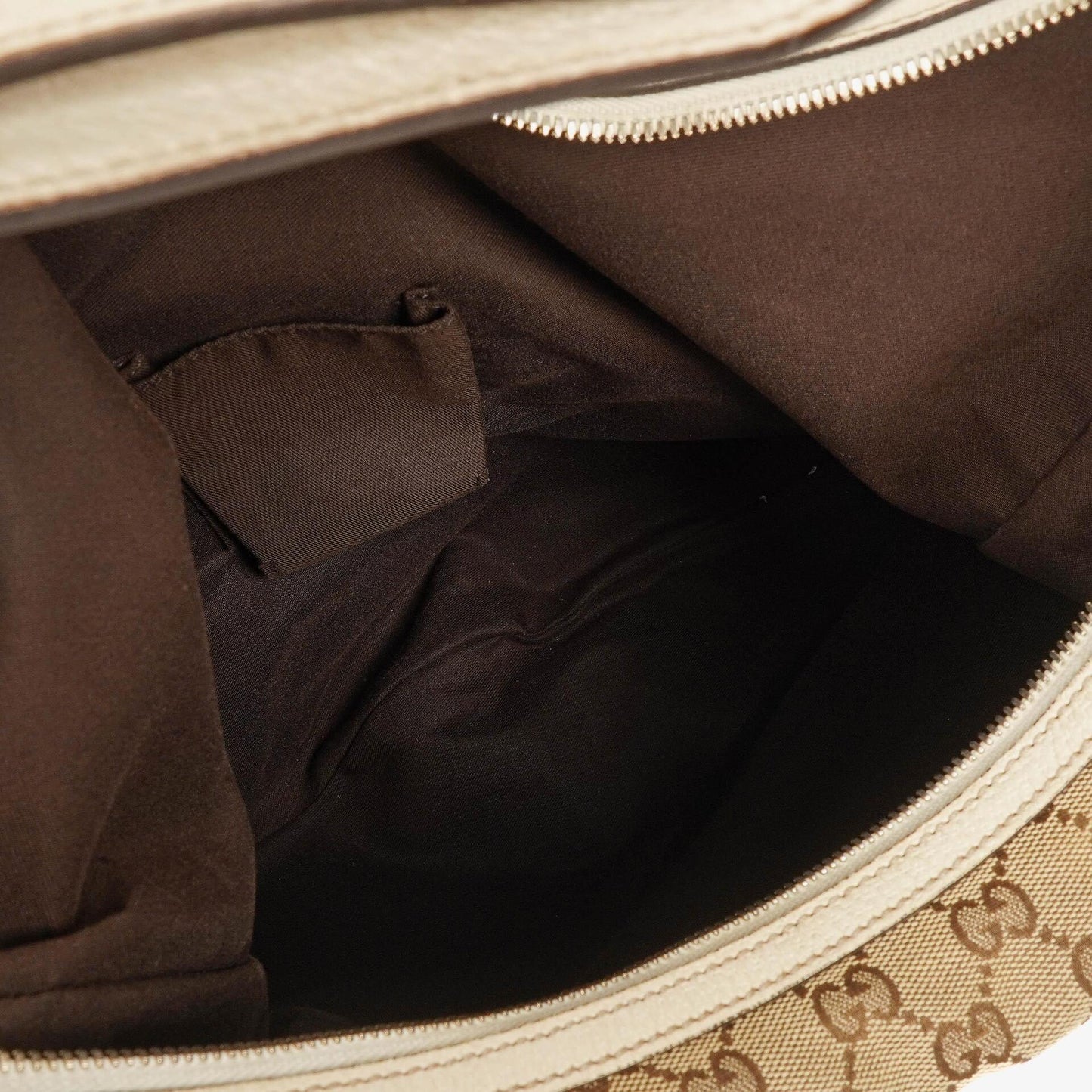 Gucci Princy Hobo-Tasche aus Beige/Ebony GG-Stoff