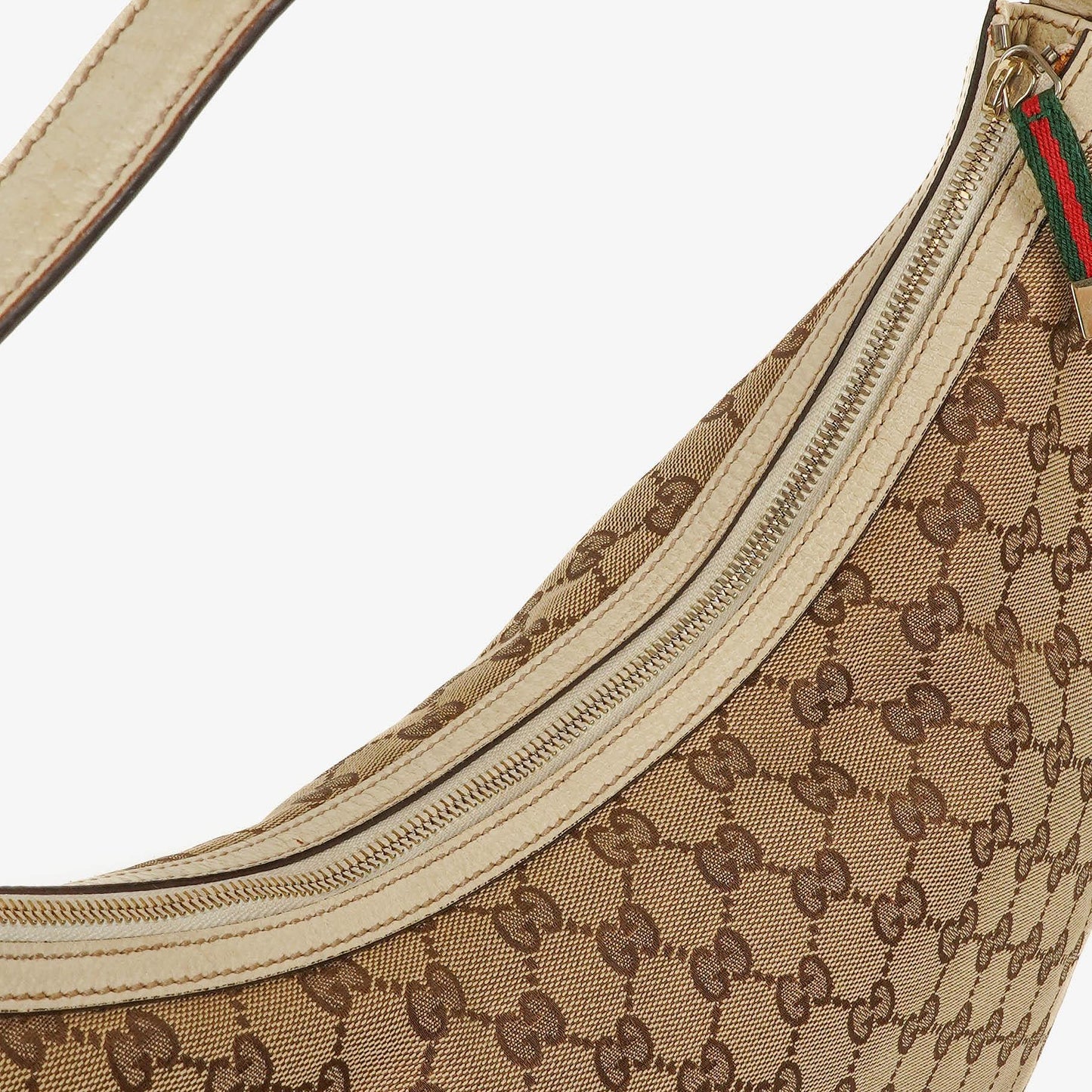 Gucci Princy Hobo-Tasche aus Beige/Ebony GG-Stoff