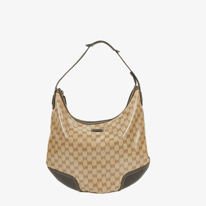 Gucci Princy Hobo Bag aus GG Crystal beschichtetem Canvas