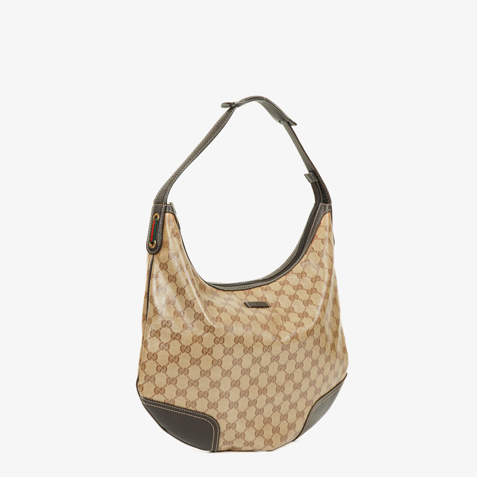 Gucci Princy Hobo Bag aus GG Crystal beschichtetem Canvas