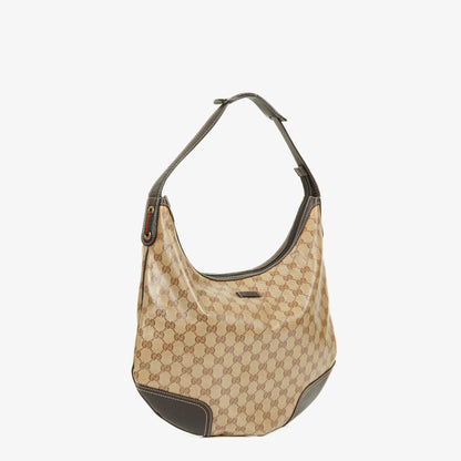 Gucci Princy Hobo Bag aus GG Crystal beschichtetem Canvas