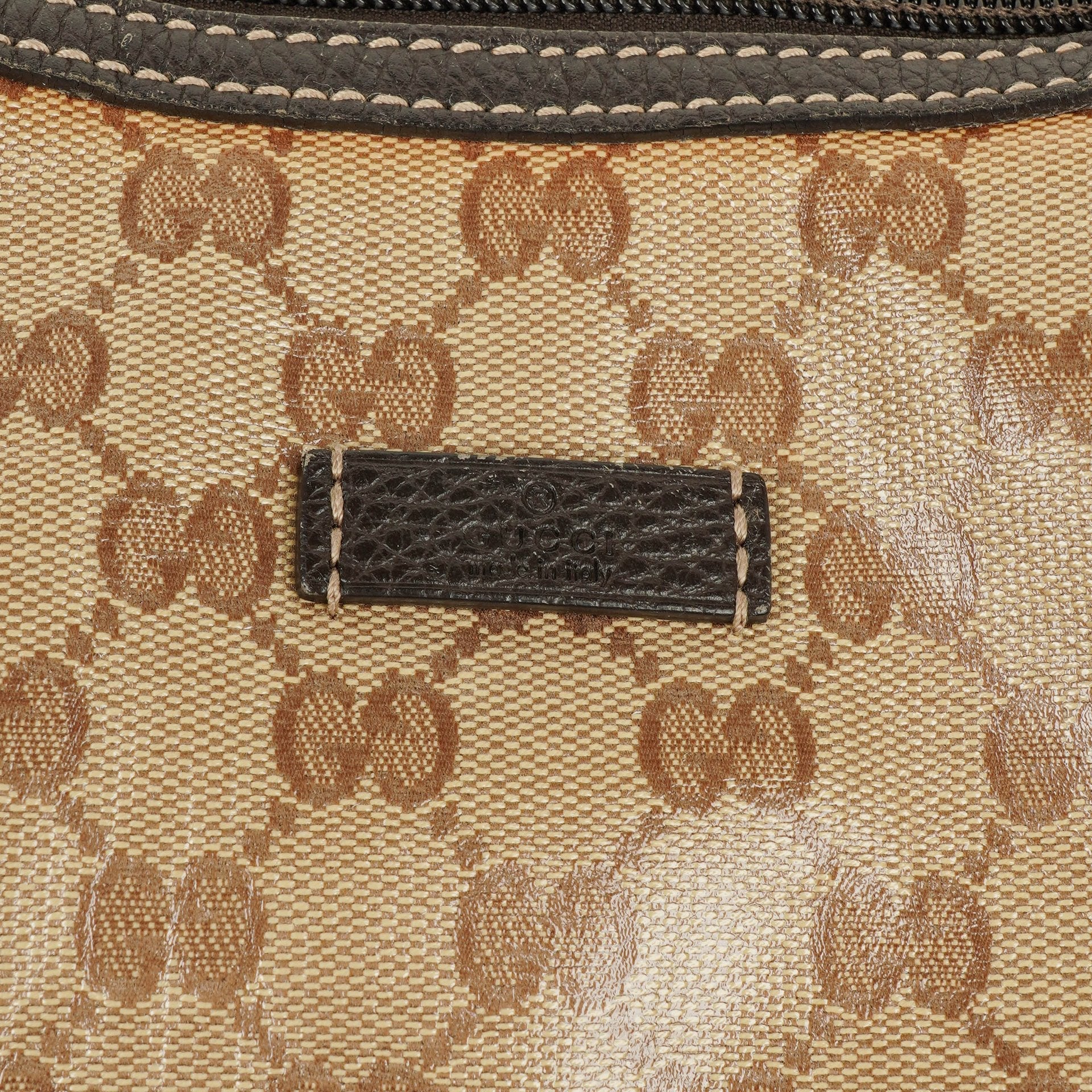 Gucci Princy Hobo Bag aus GG Crystal beschichtetem Canvas