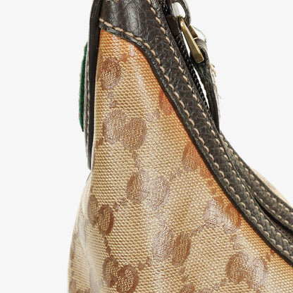 Gucci Princy Hobo Bag aus GG Crystal beschichtetem Canvas