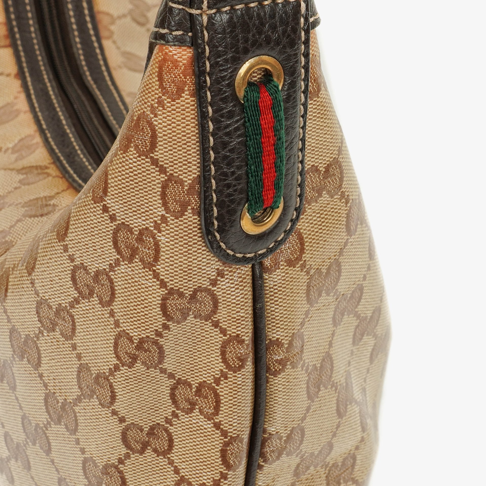 Gucci Princy Hobo Bag aus GG Crystal beschichtetem Canvas
