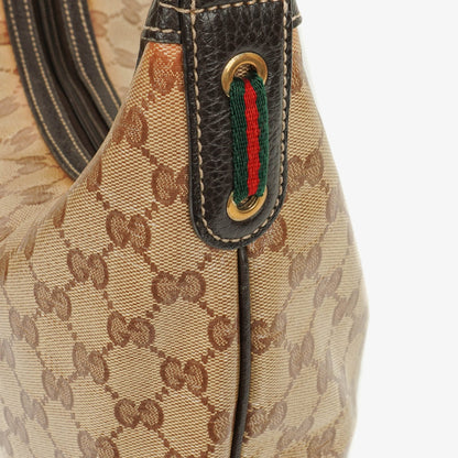 Gucci Princy Hobo Bag aus GG Crystal beschichtetem Canvas