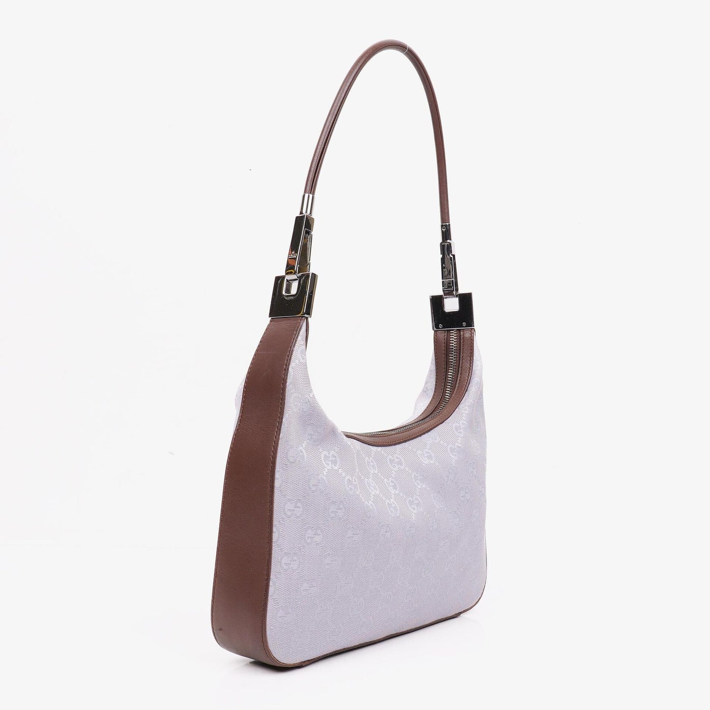 Gucci Lila GG Canvas Schulter-Hobo-Tasche