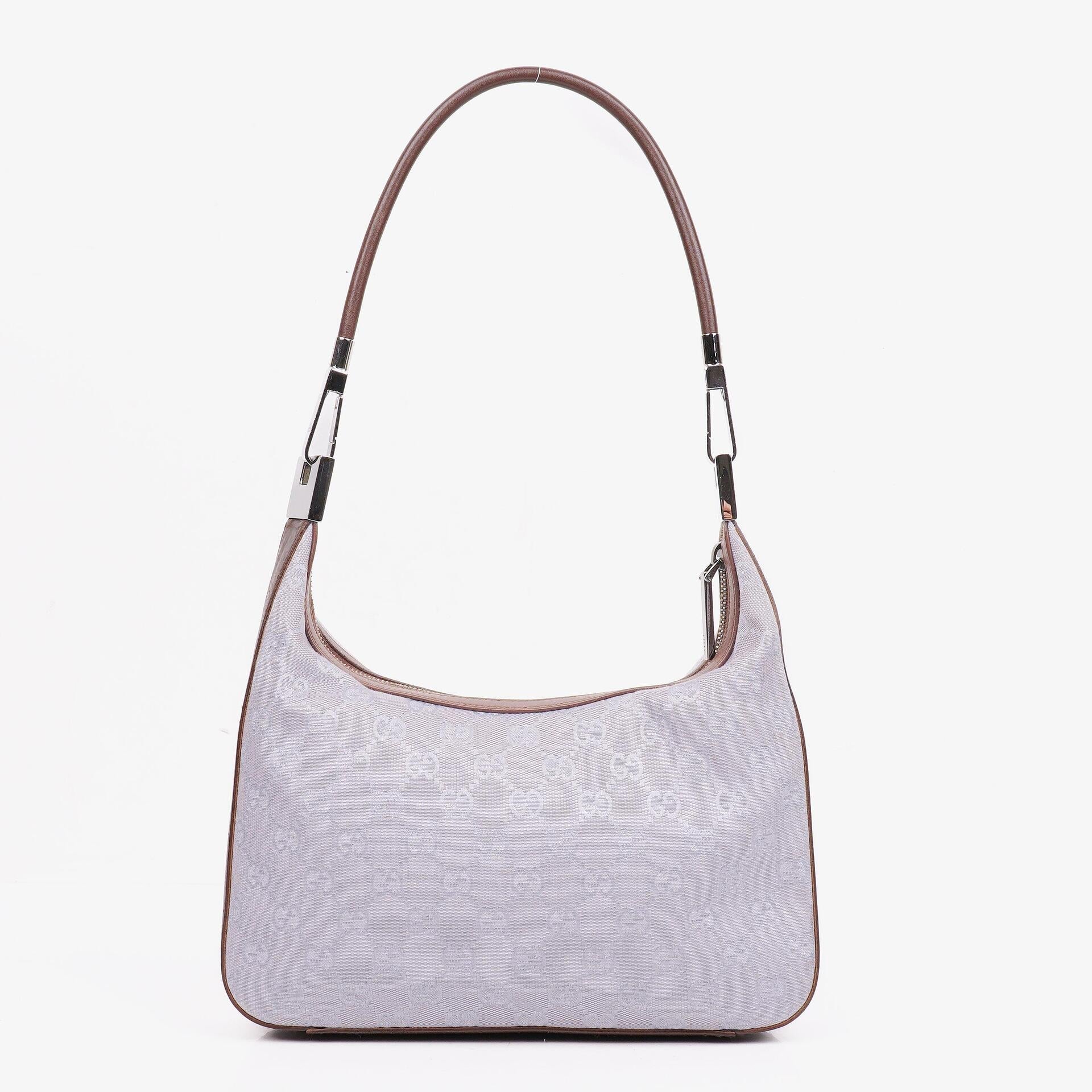 Gucci Lila GG Canvas Schulter-Hobo-Tasche