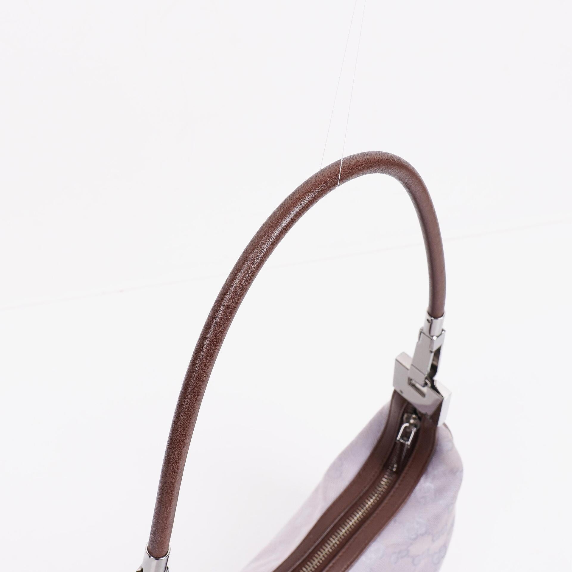 Gucci Lila GG Canvas Schulter-Hobo-Tasche