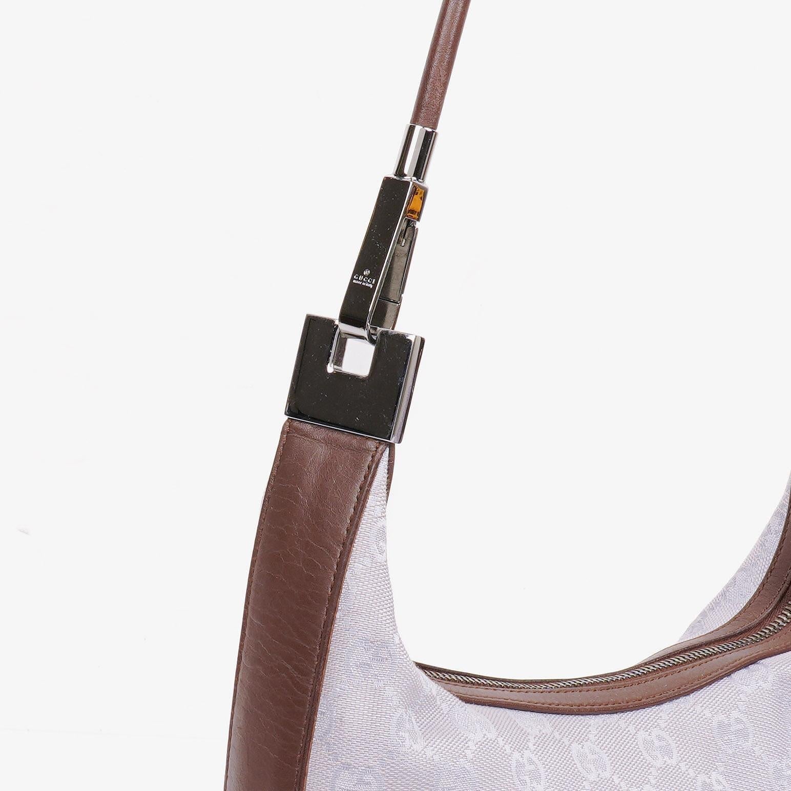 Gucci Lila GG Canvas Schulter-Hobo-Tasche