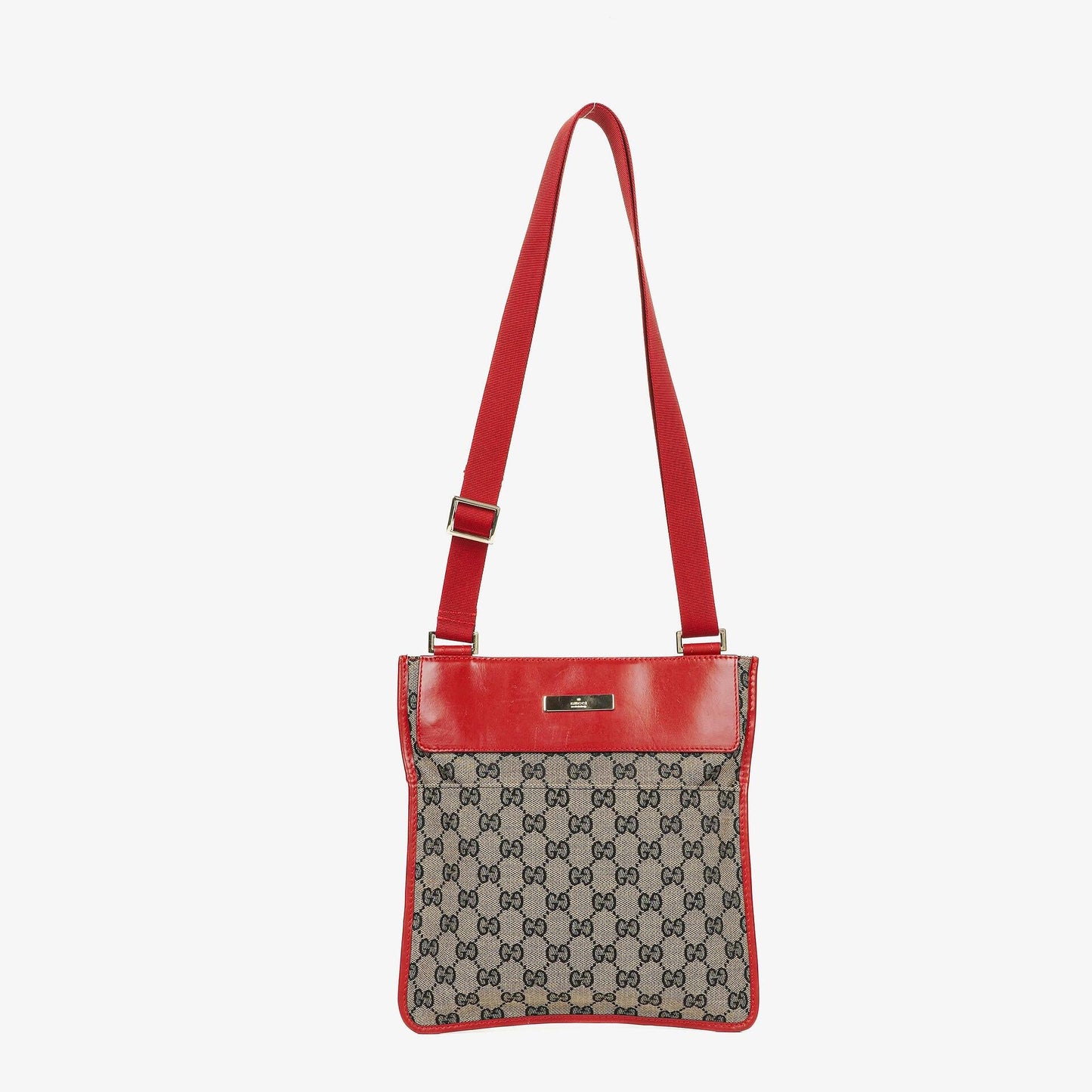 Gucci Schultertasche aus rotem GG Canvas
