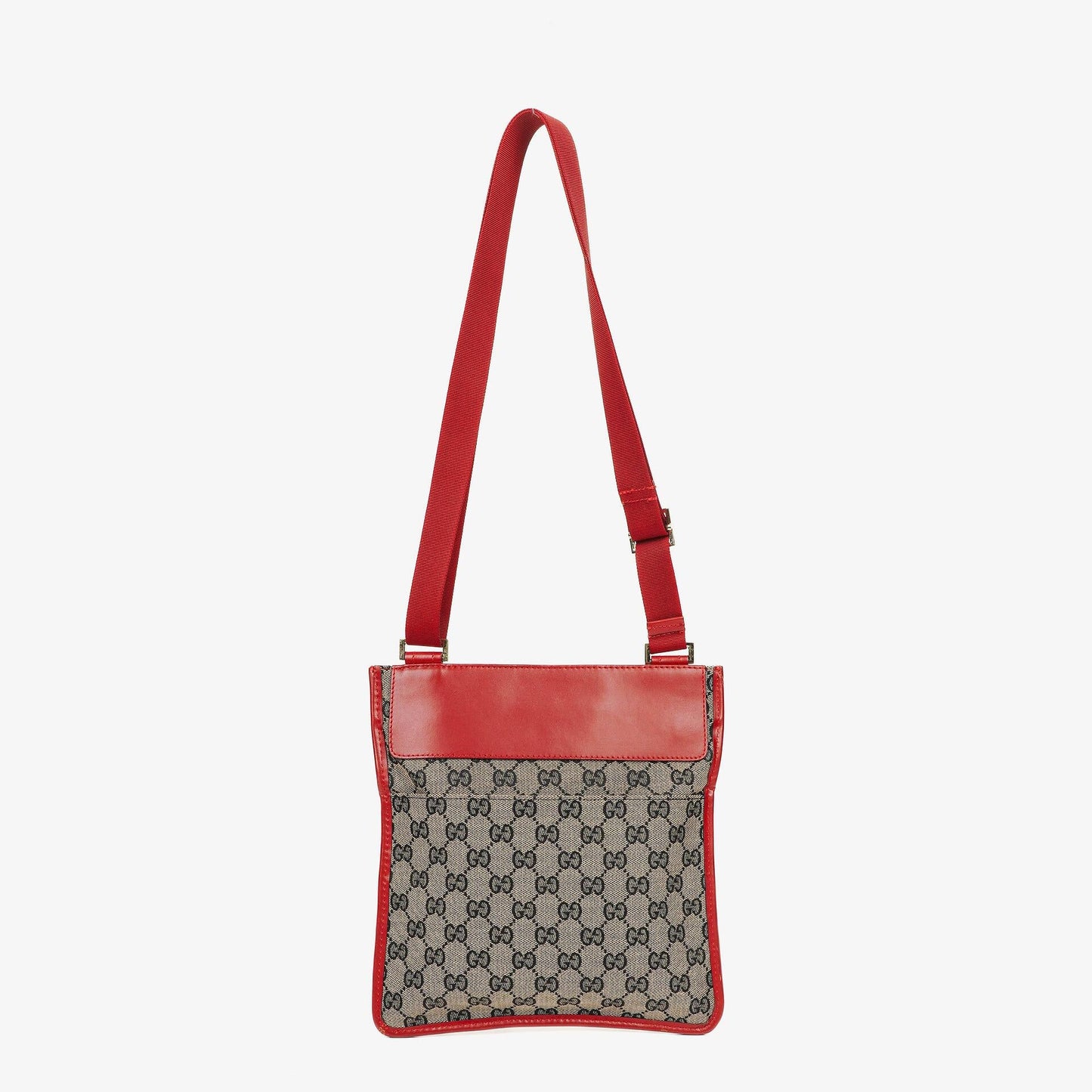 Gucci Schultertasche aus rotem GG Canvas