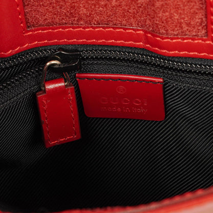 Gucci Schultertasche aus rotem GG Canvas