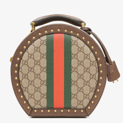 Gucci Savoy Extra Small Hutkoffer aus Web GG Supreme Canvas