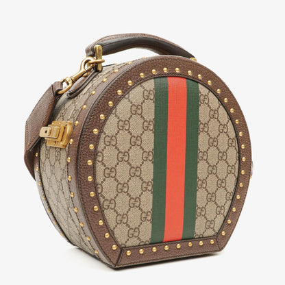 Gucci Savoy Extra Small Hutkoffer aus Web GG Supreme Canvas