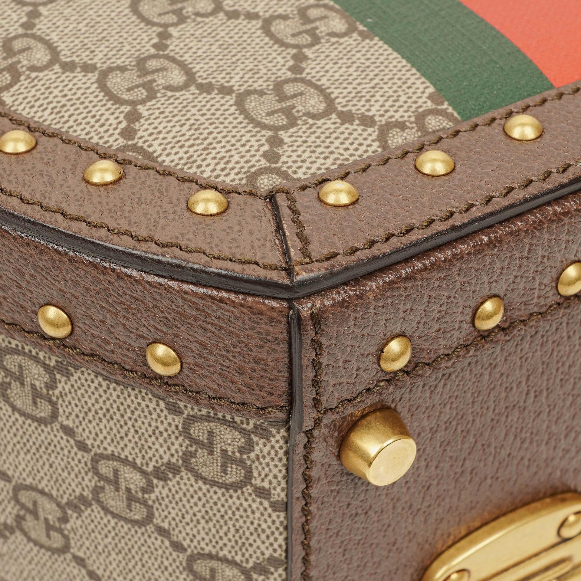 Gucci Savoy Extra Small Hutkoffer aus Web GG Supreme Canvas