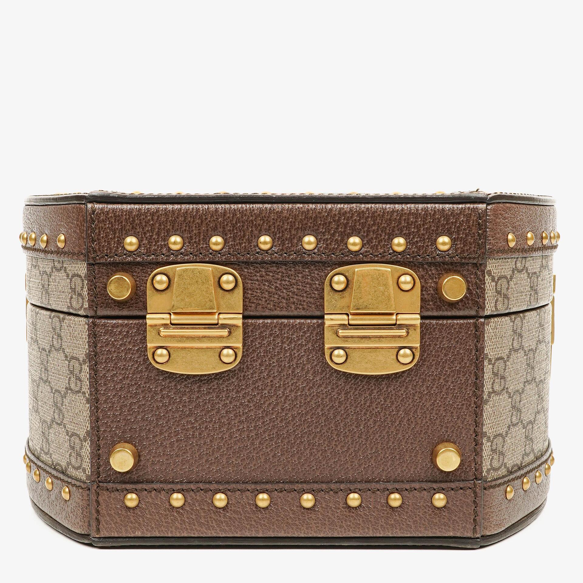 Gucci Savoy Extra Small Hutkoffer aus Web GG Supreme Canvas