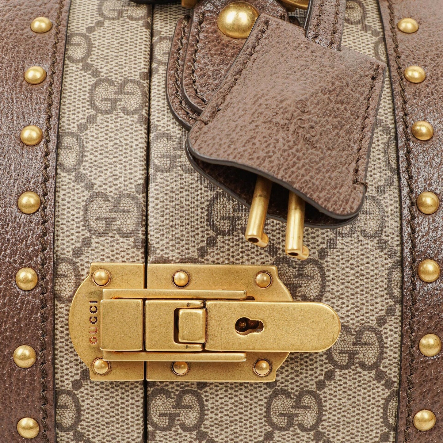 Gucci Savoy Extra Small Hutkoffer aus Web GG Supreme Canvas