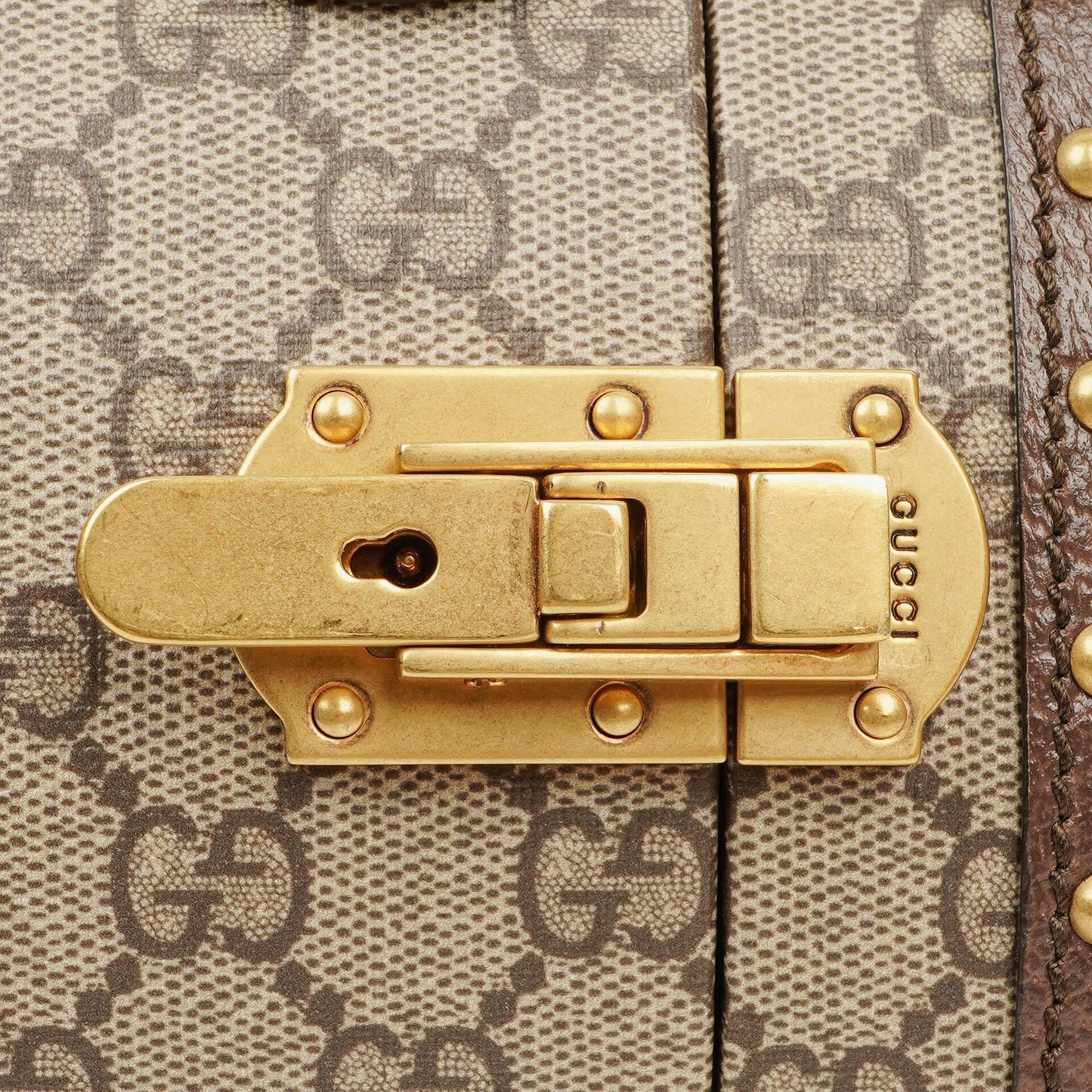 Gucci Savoy Extra Small Hutkoffer aus Web GG Supreme Canvas